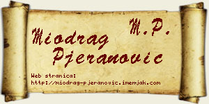Miodrag Pjeranović vizit kartica